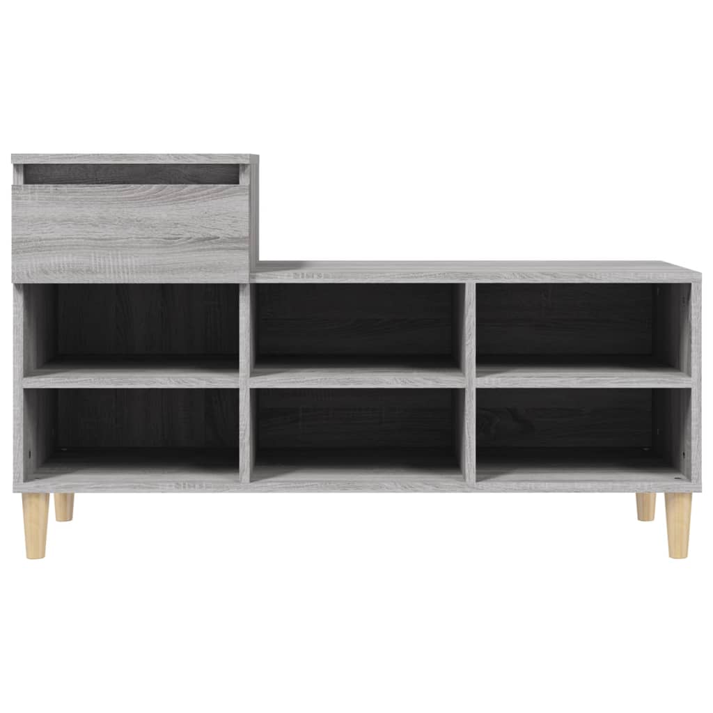 vidaXL Szafka na buty, szary dąb sonoma, 102x36x60 cm