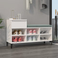vidaXL Półka na buty, biała, 102x36x60 cm, materiał drewnopochodny