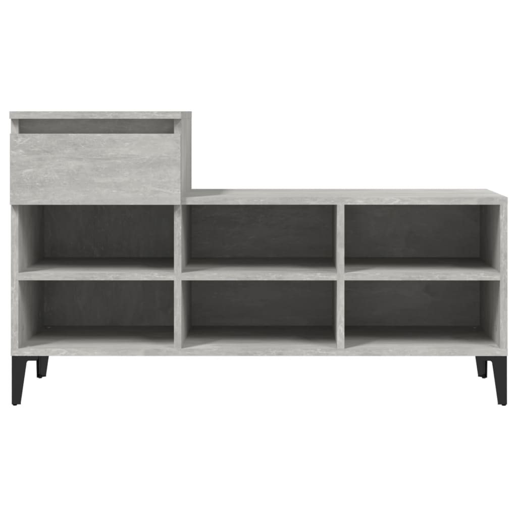vidaXL Szafka na buty, szarość betonu, 102x36x60 cm