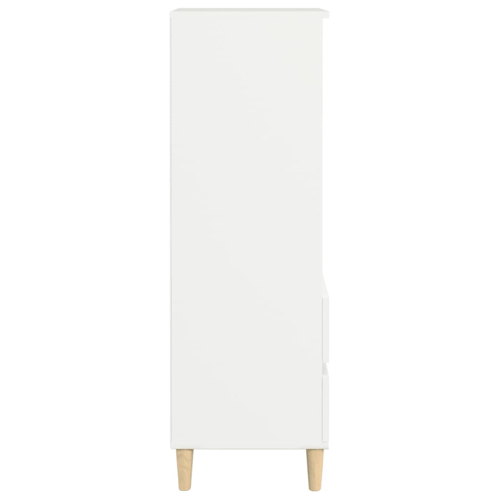 vidaXL Wysoka szafka, biała, 40x36x110 cm,materiał drewnopochodny