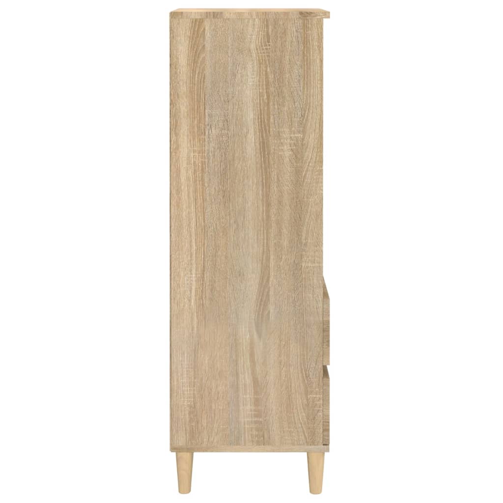 vidaXL Wysoka szafka, dąb sonoma, 40x36x110 cm,materiał drewnopochodny