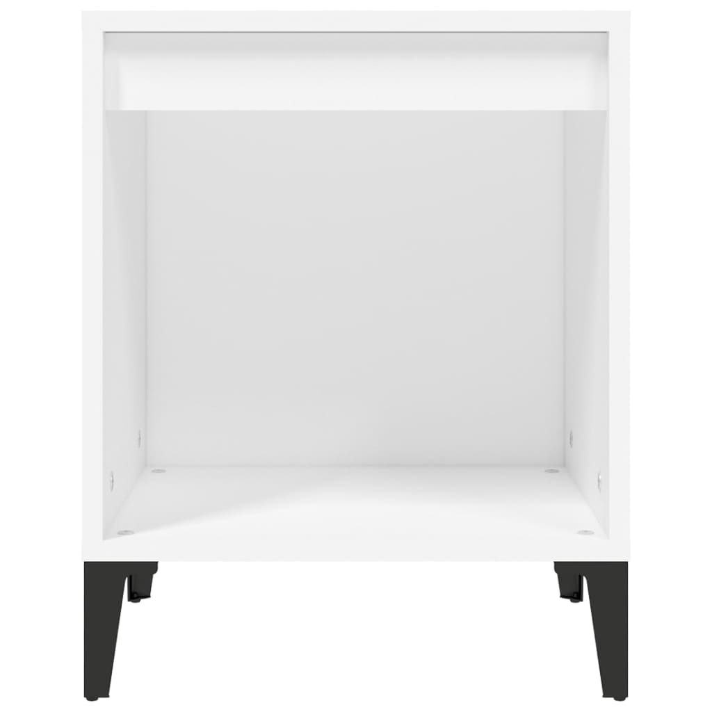 vidaXL Szafka nocna, biała, 40x35x50 cm