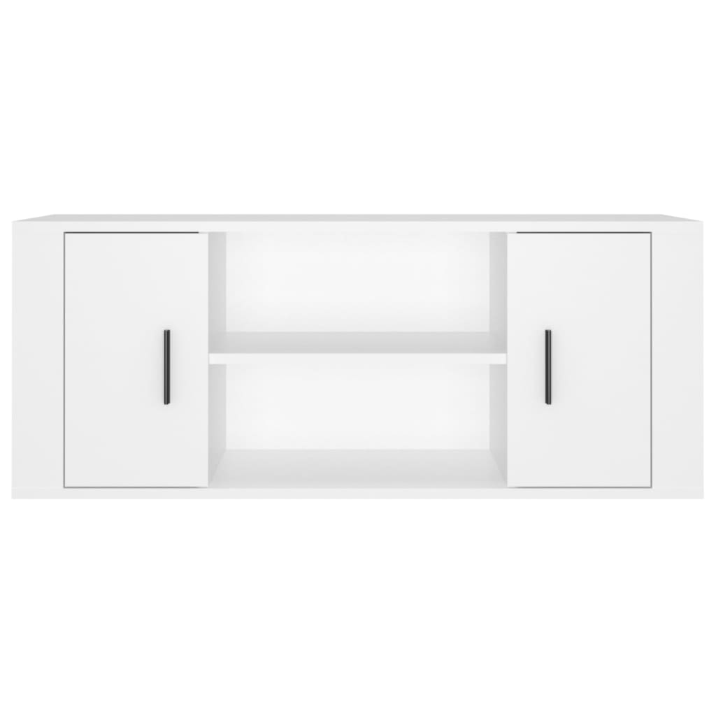 vidaXL Szafka pod TV, biała, 100x35x40 cm, materiał drewnopochodny
