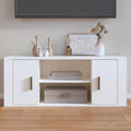 vidaXL Szafka pod TV, biała, 100x35x40 cm, materiał drewnopochodny