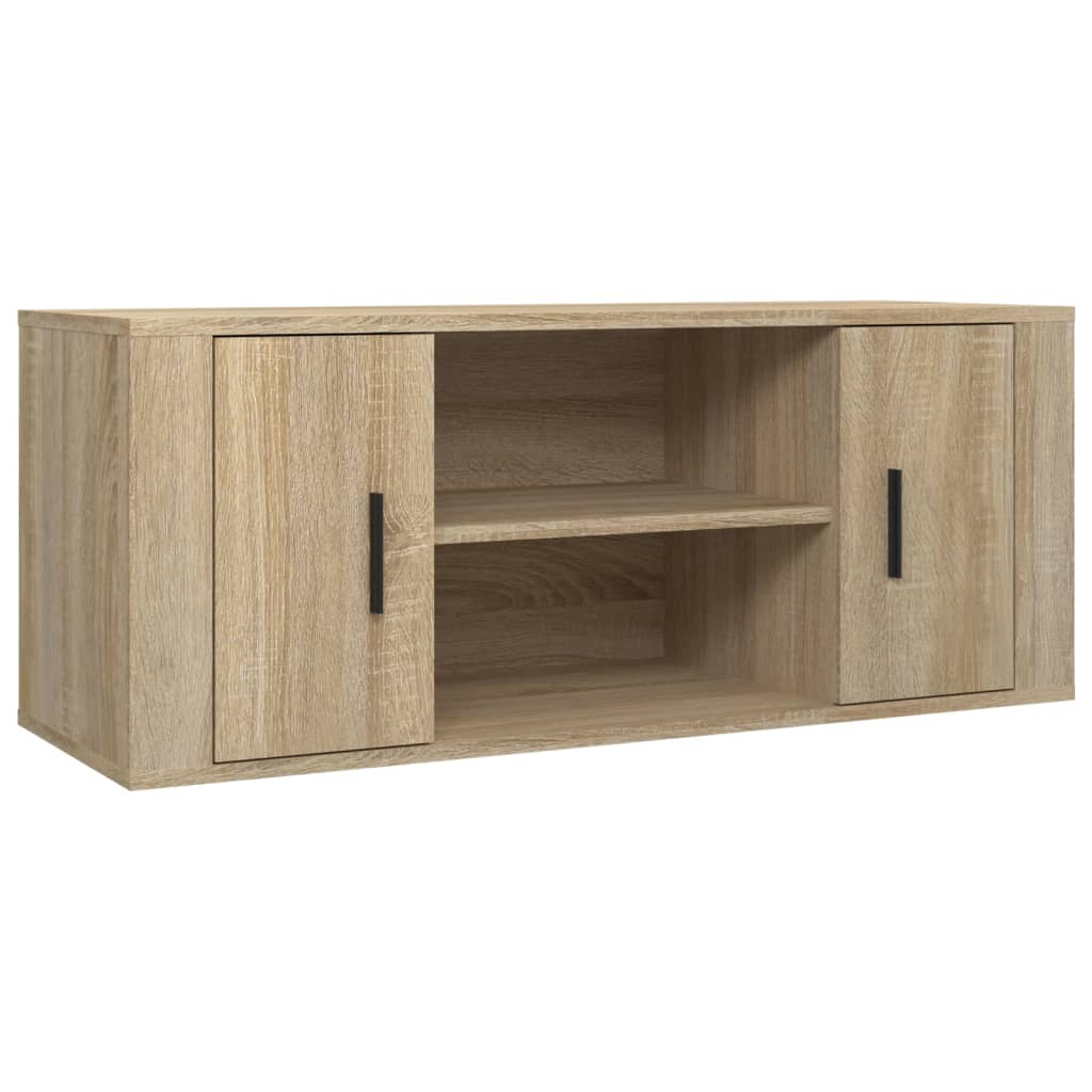 vidaXL Szafka pod telewizor, dąb sonoma, 100x35x40 cm