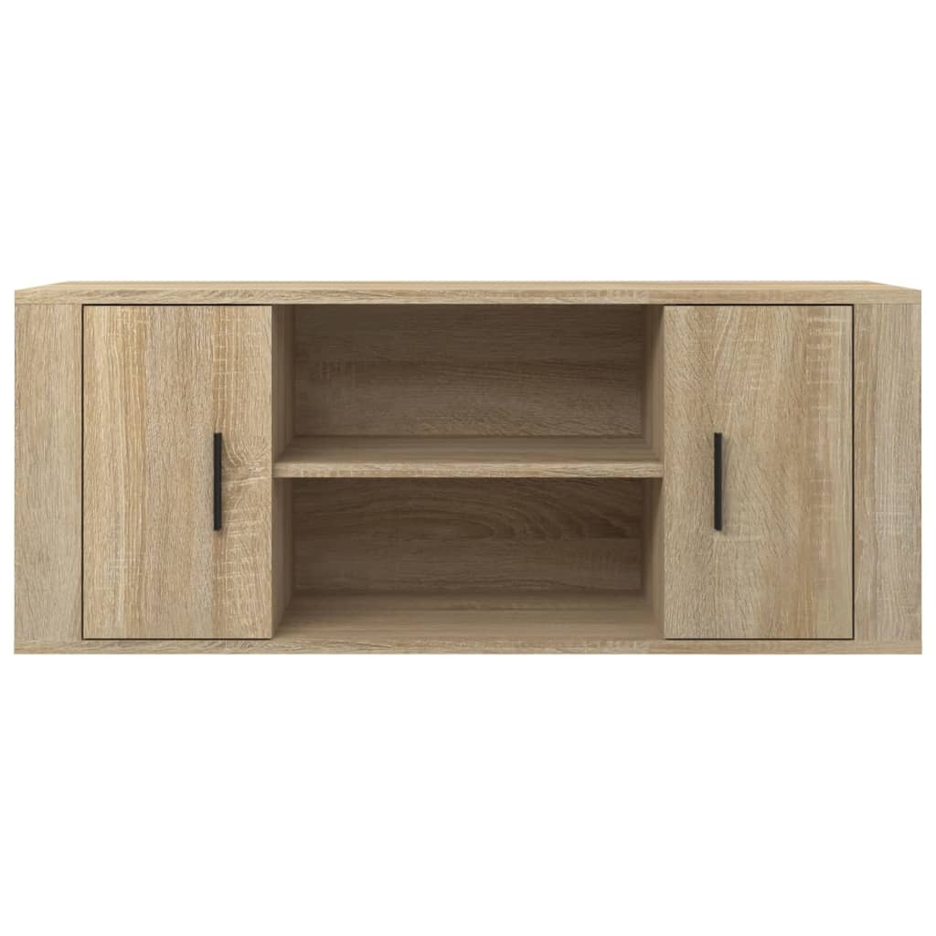 vidaXL Szafka pod telewizor, dąb sonoma, 100x35x40 cm