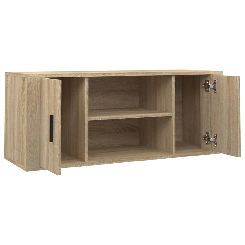 vidaXL Szafka pod telewizor, dąb sonoma, 100x35x40 cm