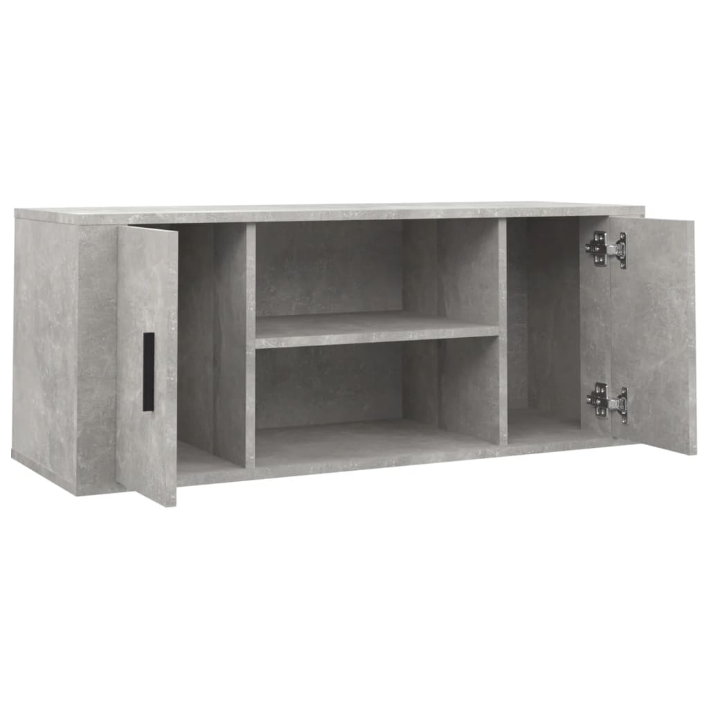 vidaXL Szafka pod TV, szarość betonu, 100x35x40 cm