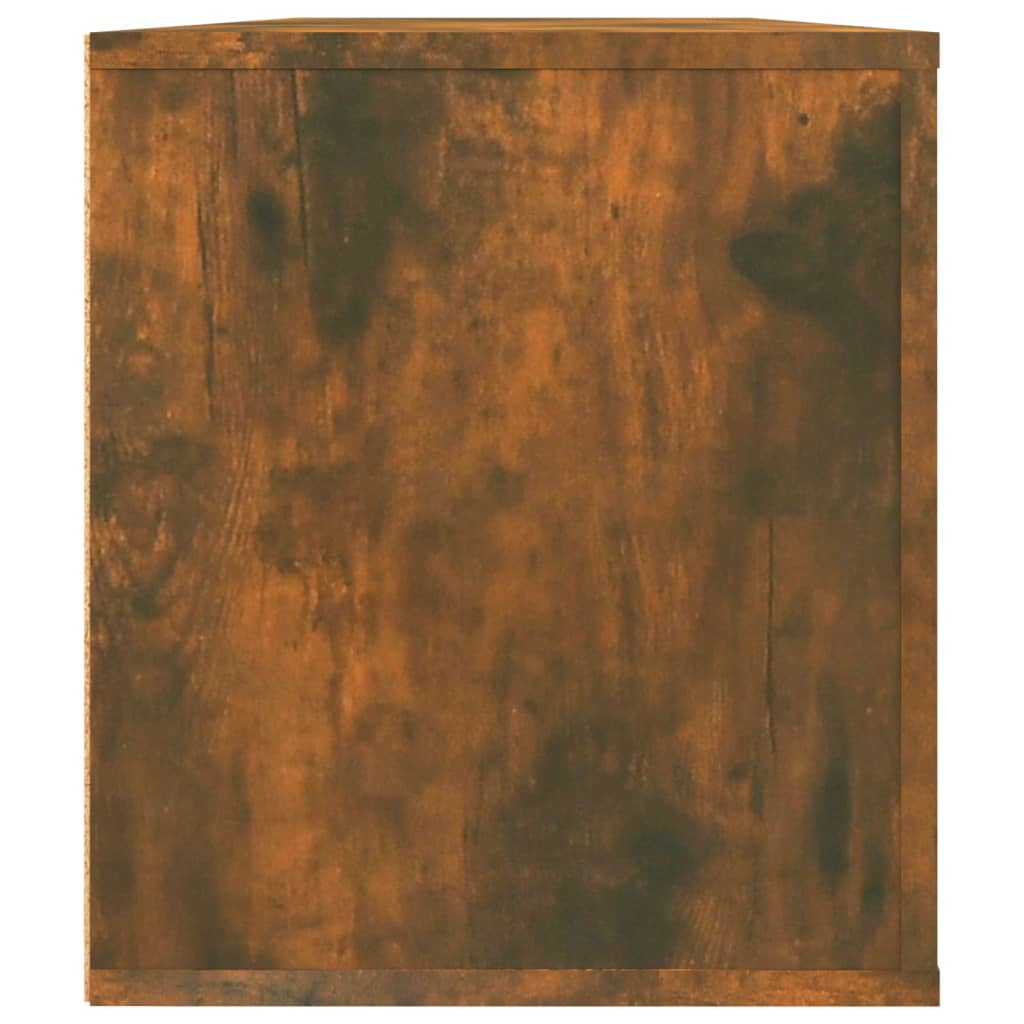 vidaXL Szafka pod telewizor, przydymiony dąb, 100x35x40 cm