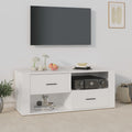 vidaXL Szafka pod TV, biała, 100x35x40 cm, materiał drewnopochodny