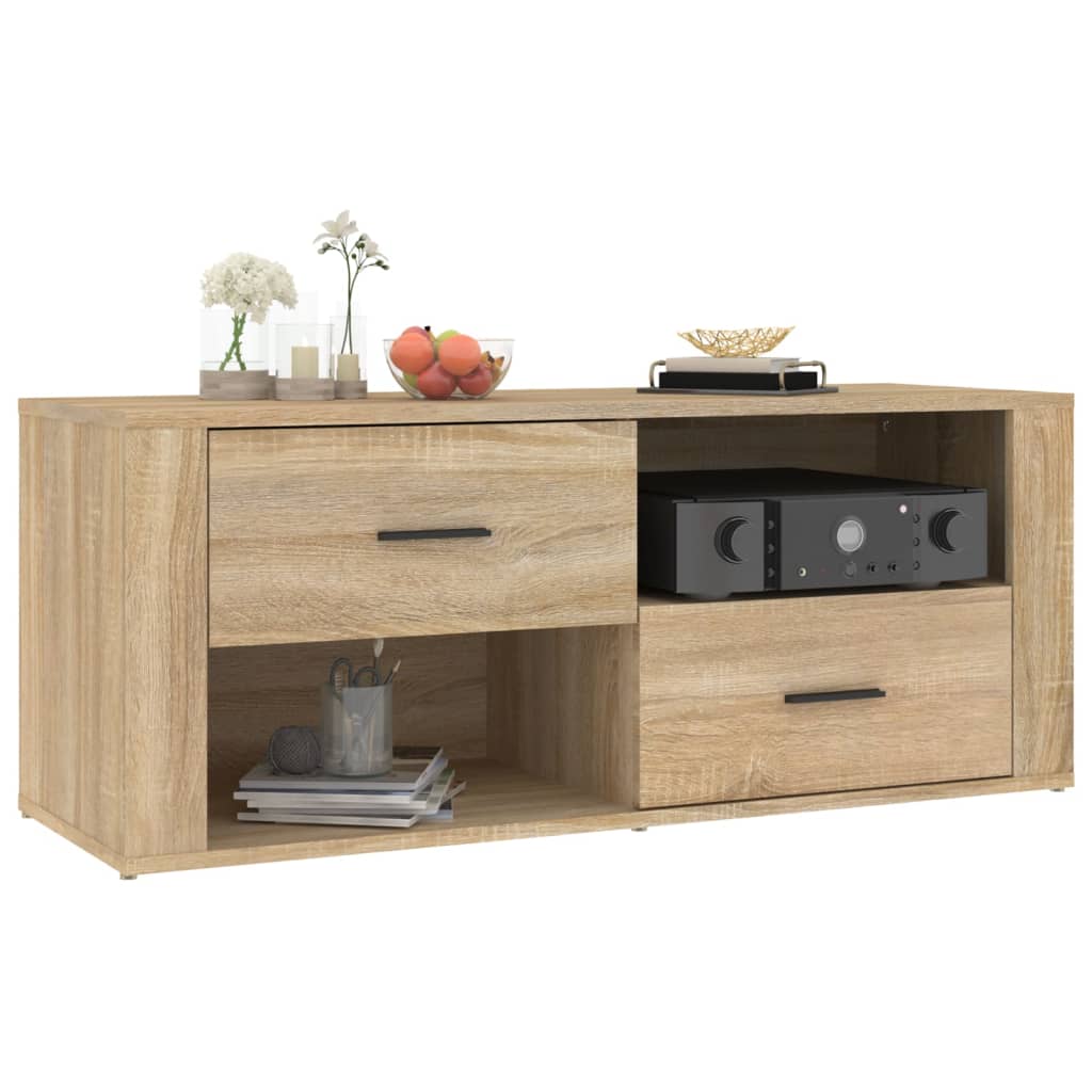 vidaXL Szafka pod telewizor, dąb sonoma, 100x35x40 cm