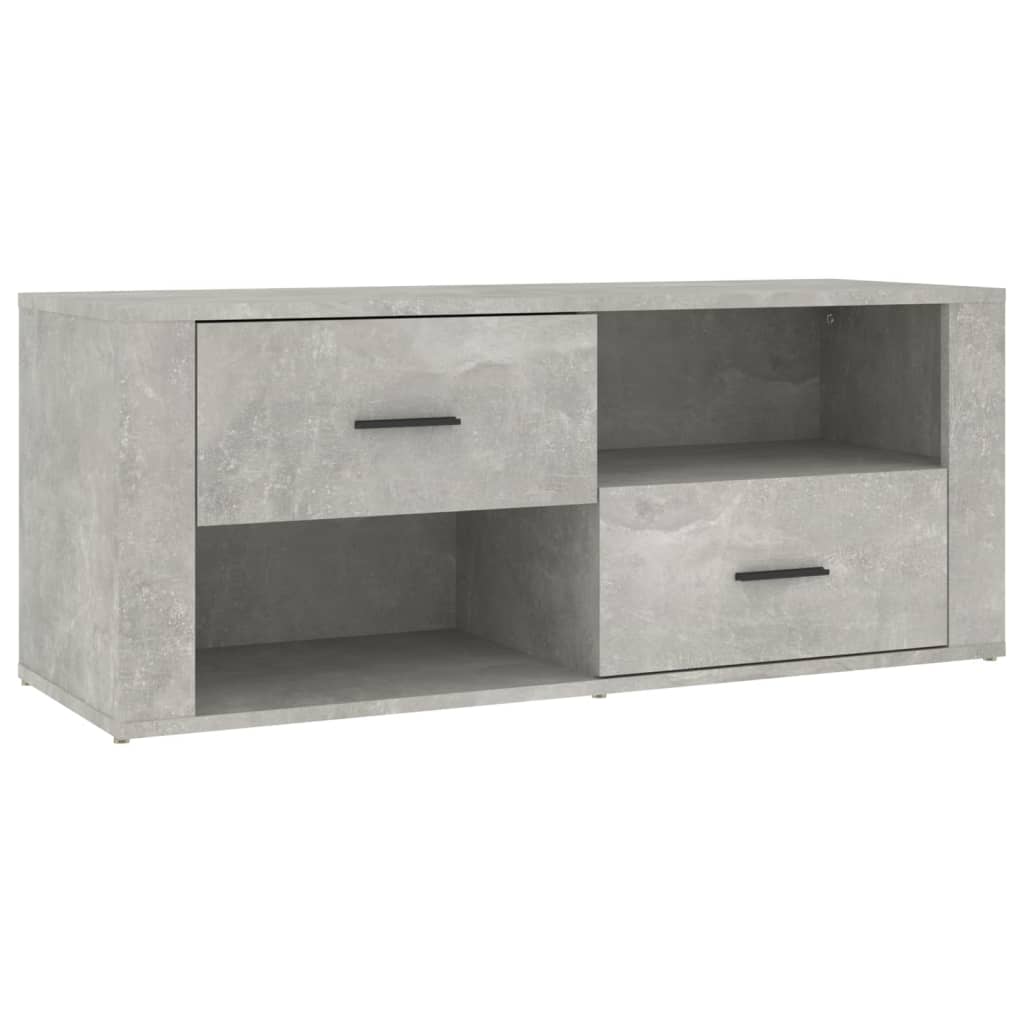 vidaXL Szafka pod TV, szarość betonu, 100x35x40 cm