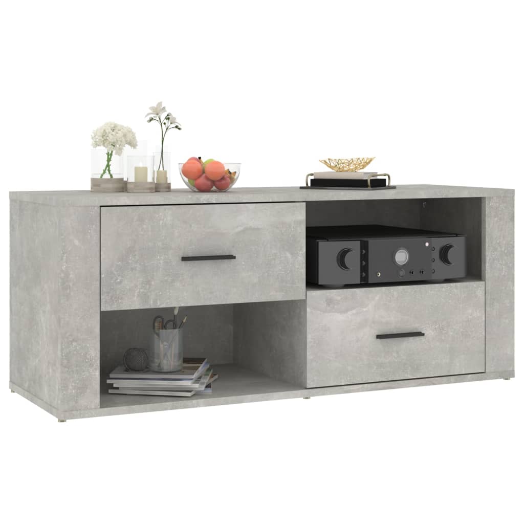 vidaXL Szafka pod TV, szarość betonu, 100x35x40 cm