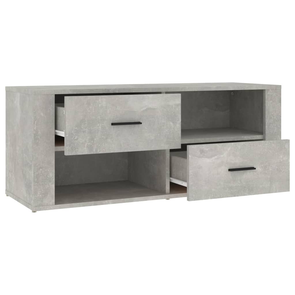 vidaXL Szafka pod TV, szarość betonu, 100x35x40 cm