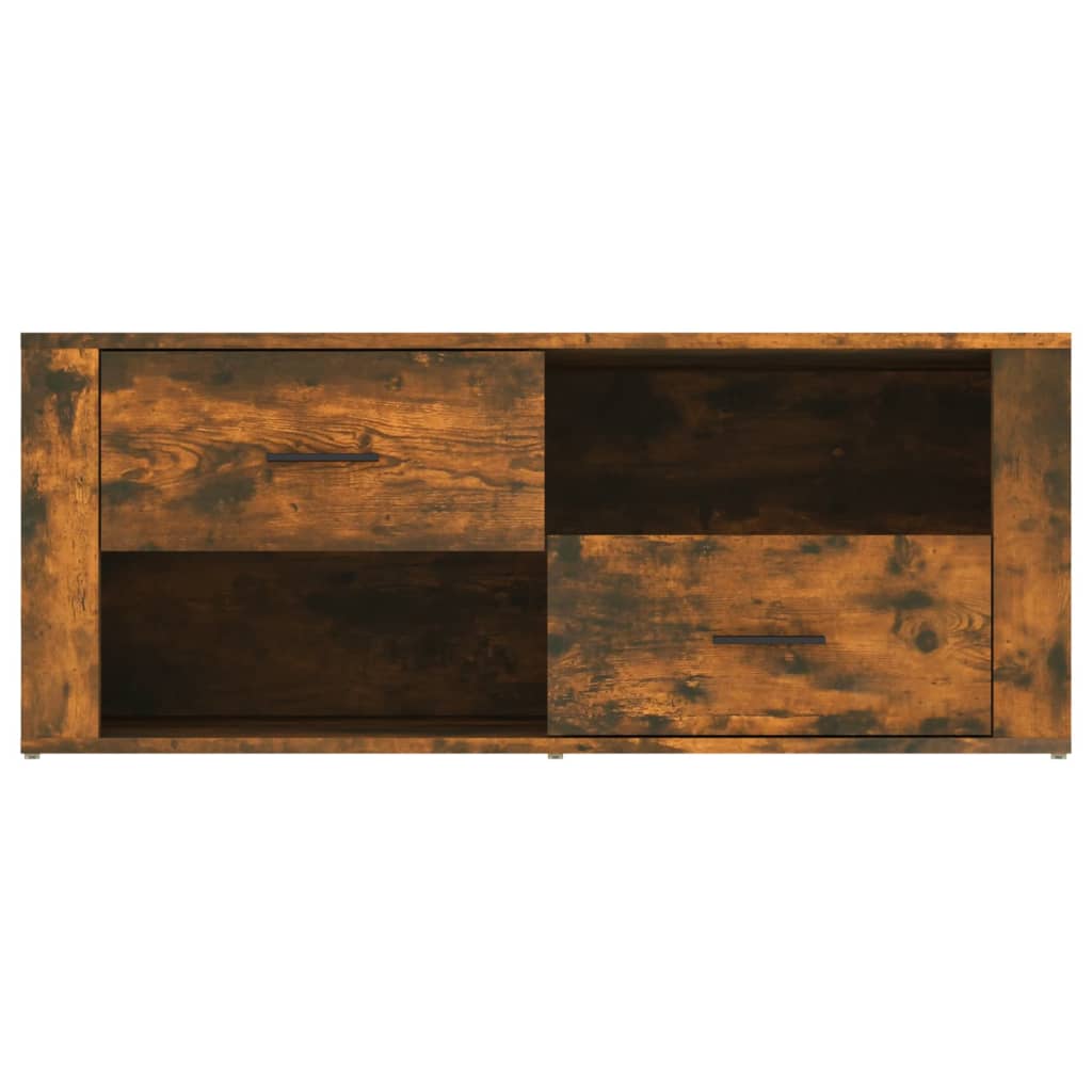 vidaXL Szafka pod telewizor, przydymiony dąb, 100x35x40 cm