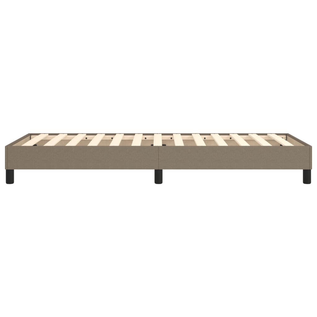 vidaXL Łóżko kontynentalne Taupe 80x200 cm Tkanina