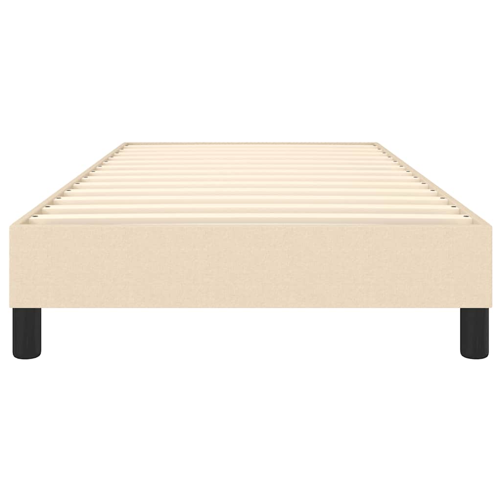 vidaXL Łóżko kontynentalne Kremowa 80x200 cm Tkanina