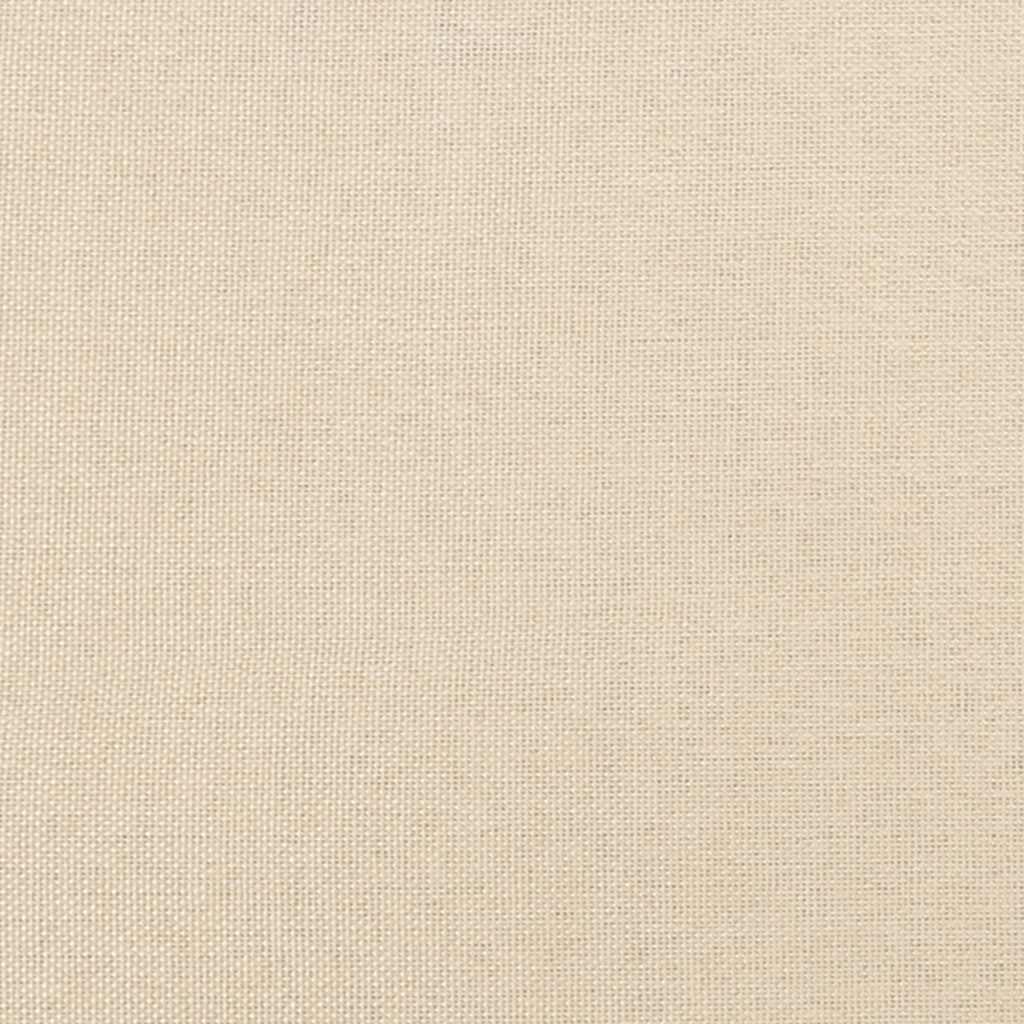 vidaXL Łóżko kontynentalne Kremowa 80x200 cm Tkanina