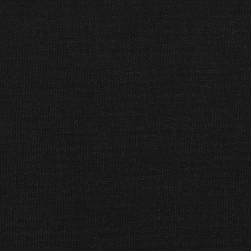 vidaXL Łóżko kontynentalne Czarna 90x190 cm Tkanina