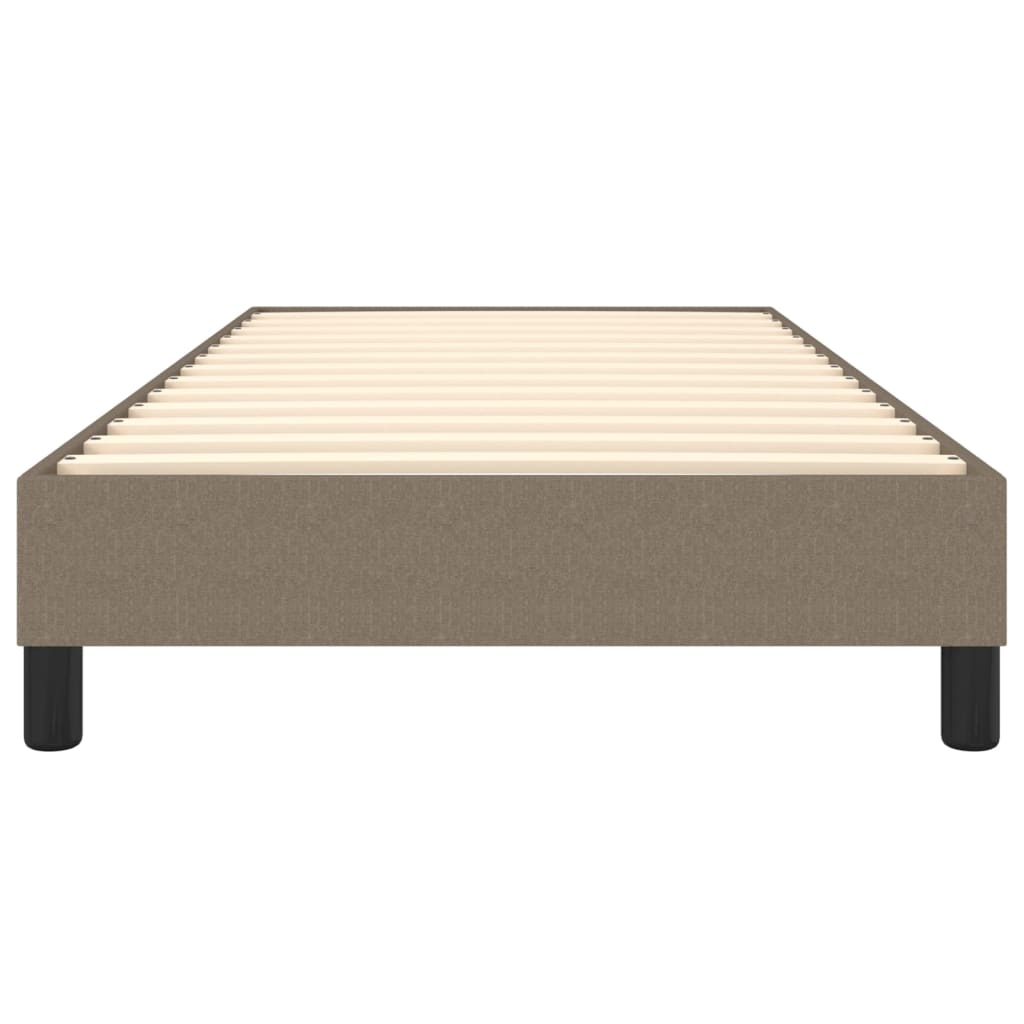 vidaXL Łóżko kontynentalne Taupe 90x190 cm Tkanina