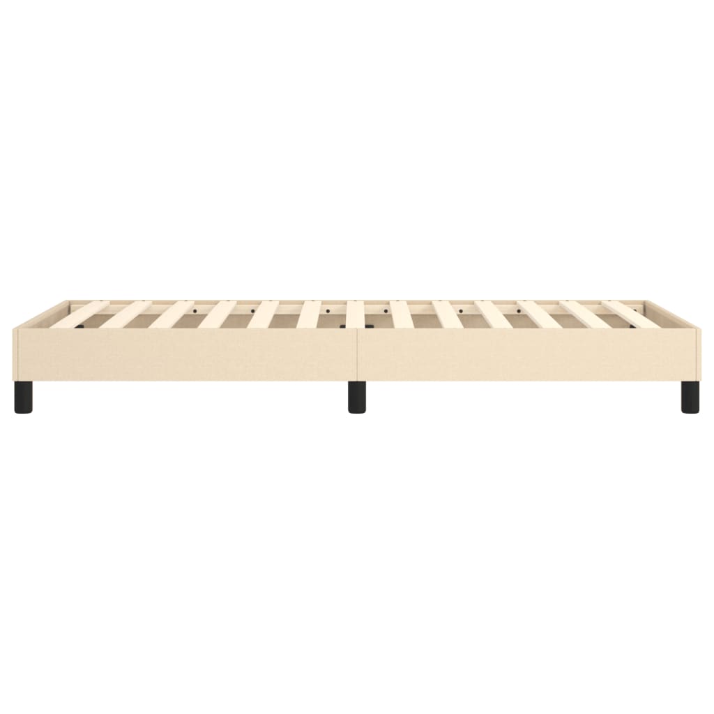 vidaXL Łóżko kontynentalne Kremowa 90x190 cm Tkanina