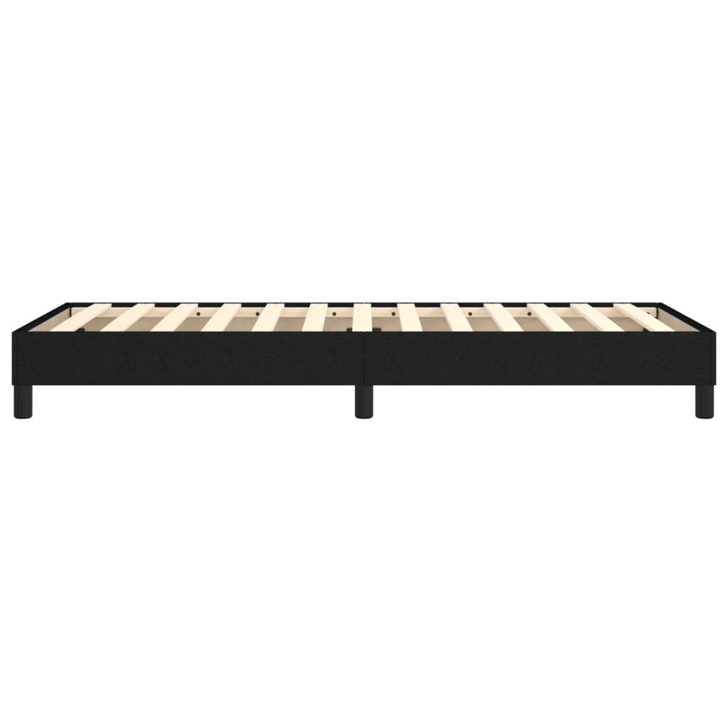 vidaXL Łóżko kontynentalne Czarna 90x200 cm Tkanina