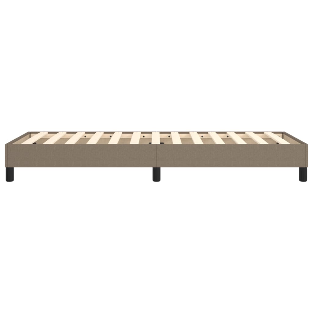 vidaXL Łóżko kontynentalne Taupe 90x200 cm Tkanina