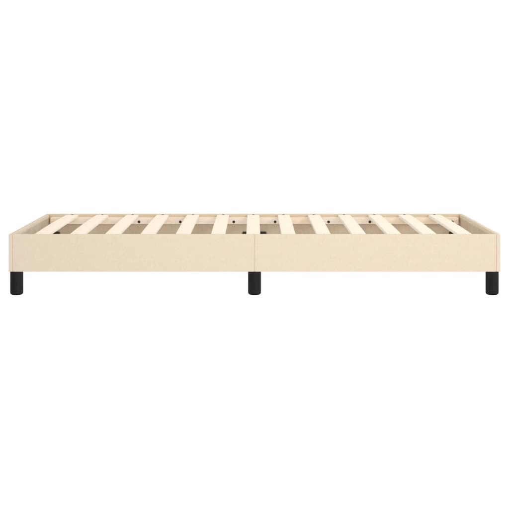 vidaXL Łóżko kontynentalne Kremowa 90x200 cm Tkanina