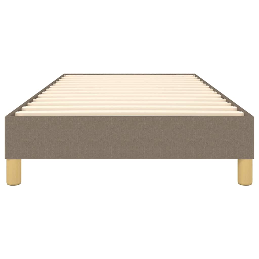 vidaXL Łóżko kontynentalne Taupe 80x200 cm Tkanina