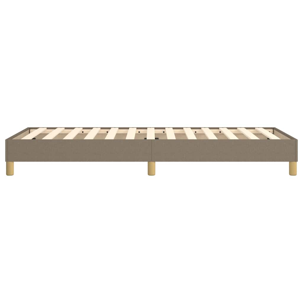 vidaXL Łóżko kontynentalne Taupe 80x200 cm Tkanina