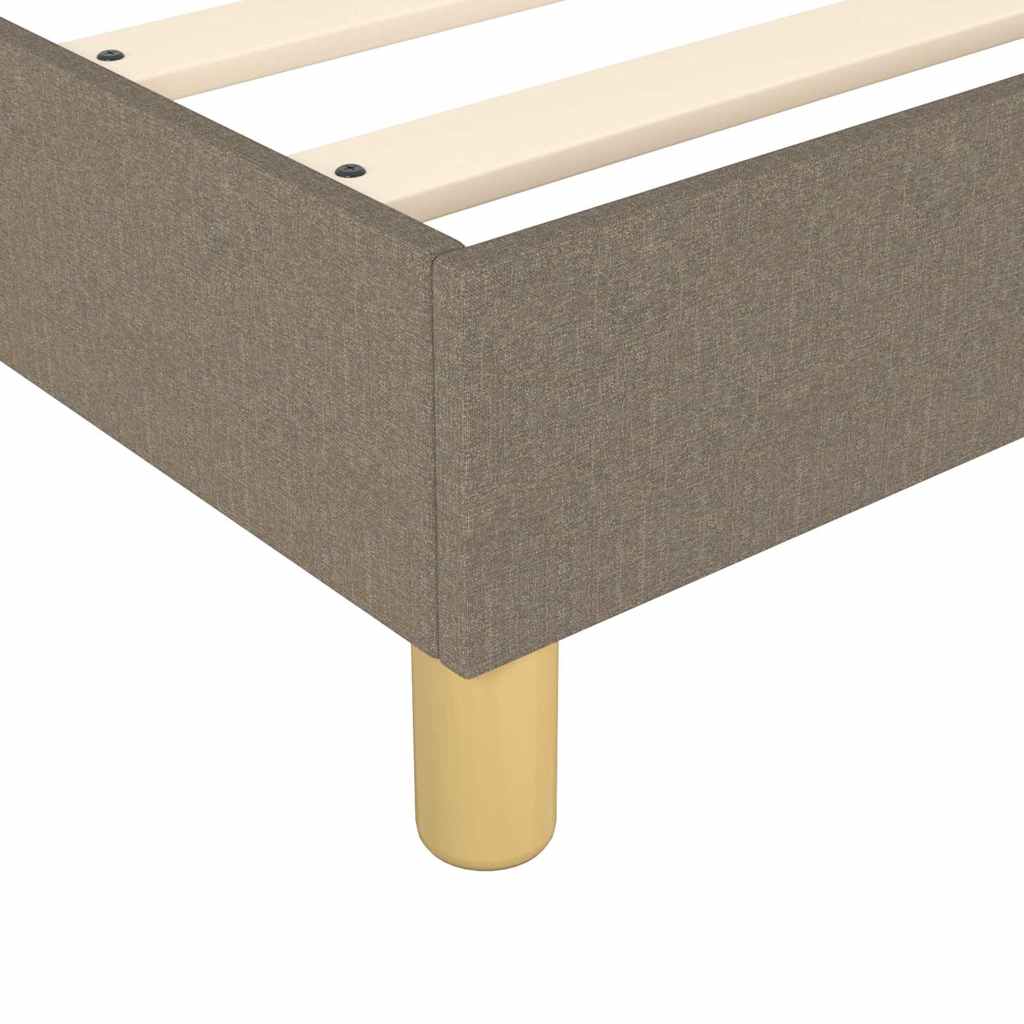 vidaXL Łóżko kontynentalne Taupe 80x200 cm Tkanina