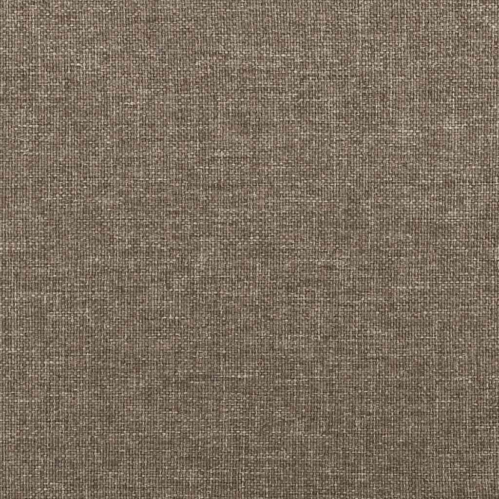 vidaXL Łóżko kontynentalne Taupe 80x200 cm Tkanina
