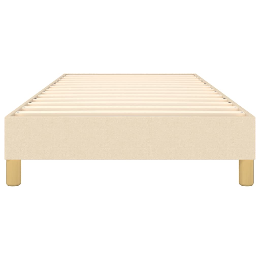 vidaXL Łóżko kontynentalne Kremowa 80x200 cm Tkanina
