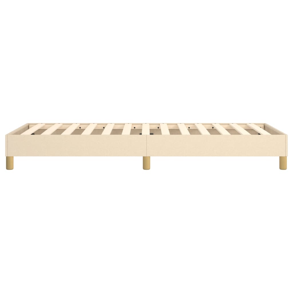 vidaXL Łóżko kontynentalne Kremowa 80x200 cm Tkanina