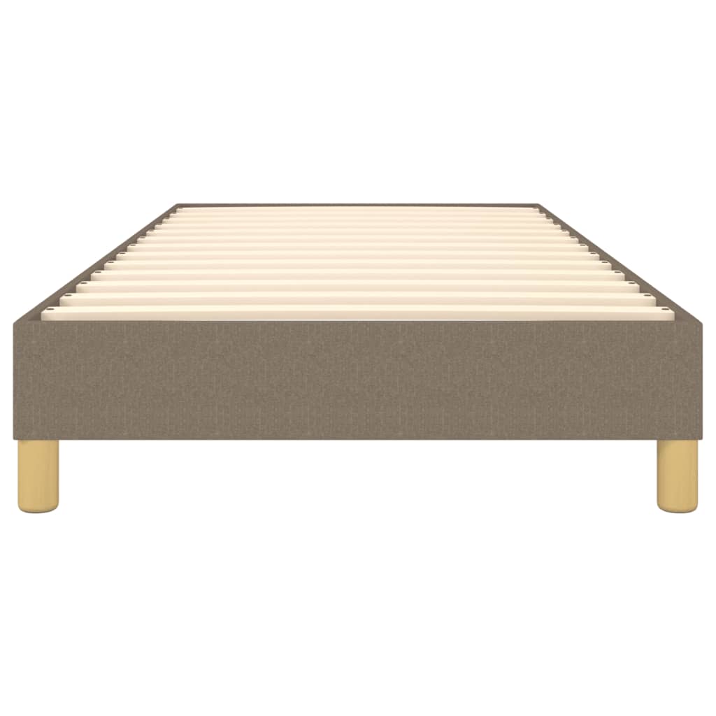 vidaXL Łóżko kontynentalne Taupe 90x190 cm Tkanina