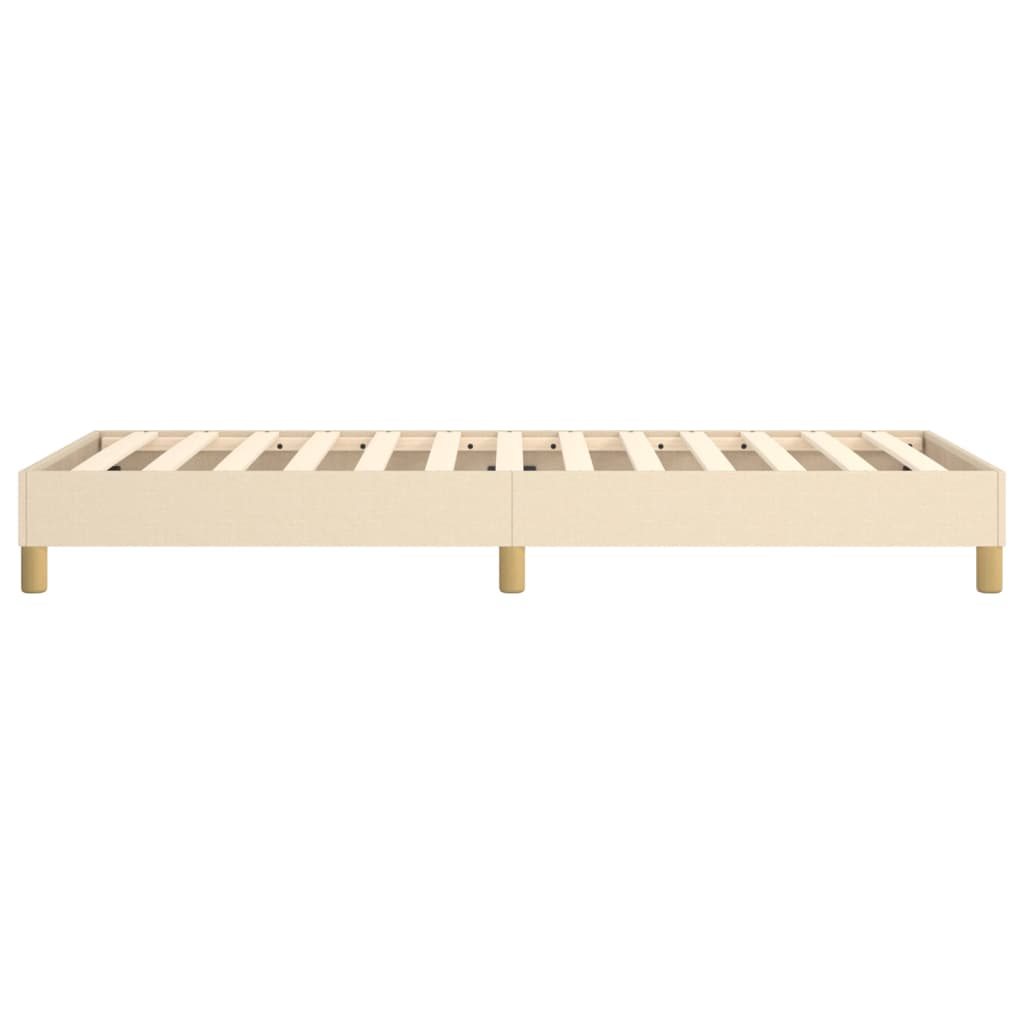 vidaXL Łóżko kontynentalne Kremowa 90x190 cm Tkanina