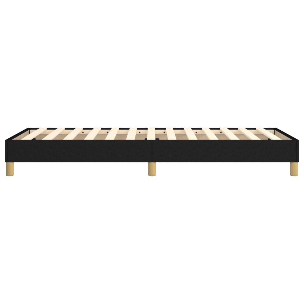 vidaXL Łóżko kontynentalne Czarna 90x200 cm Tkanina