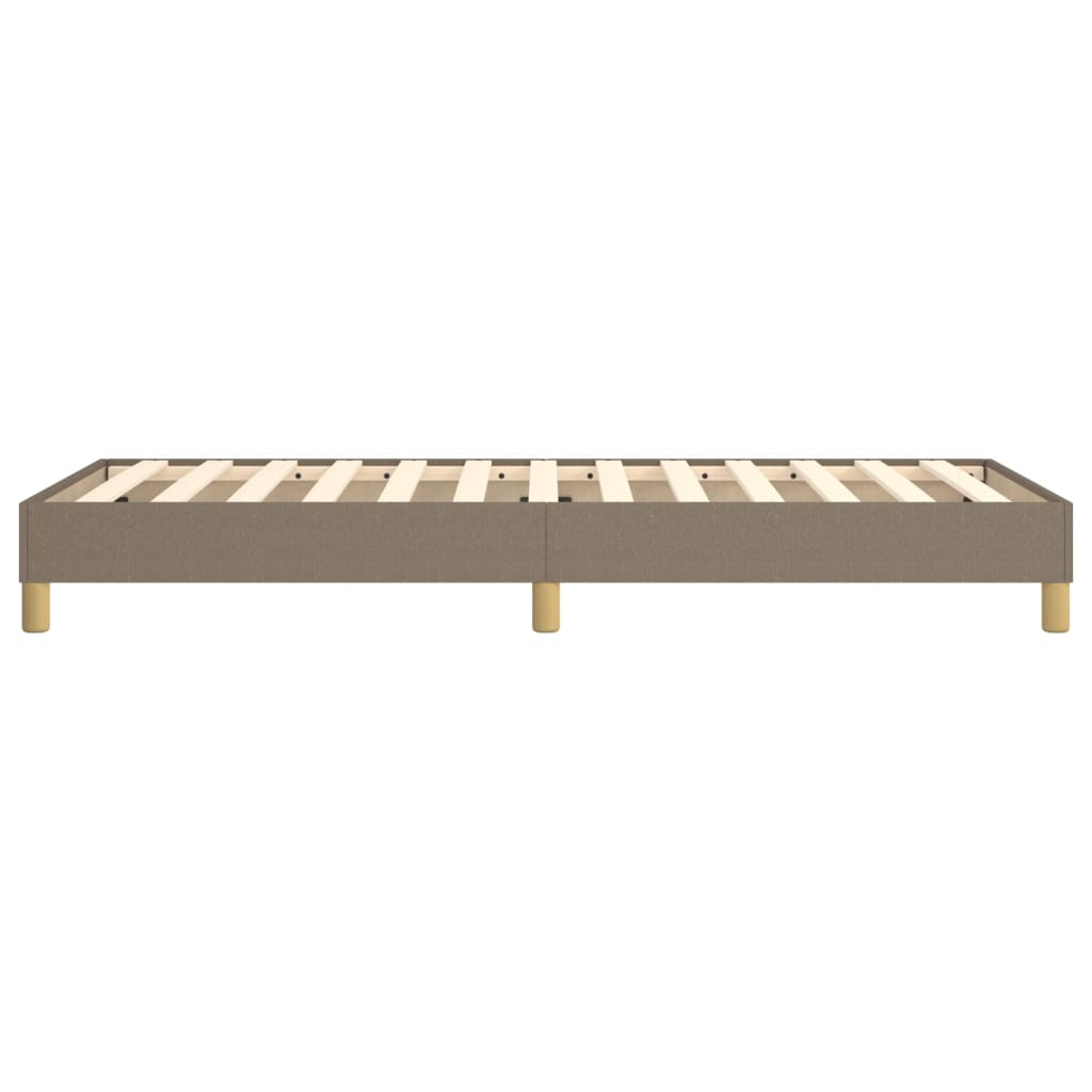 vidaXL Łóżko kontynentalne Taupe 90x200 cm Tkanina