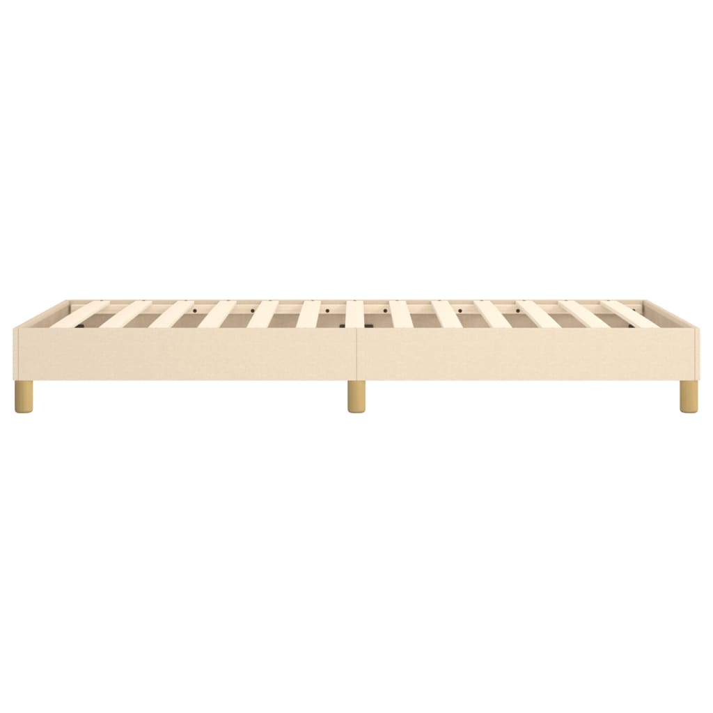 vidaXL Łóżko kontynentalne Kremowa 90x200 cm Tkanina