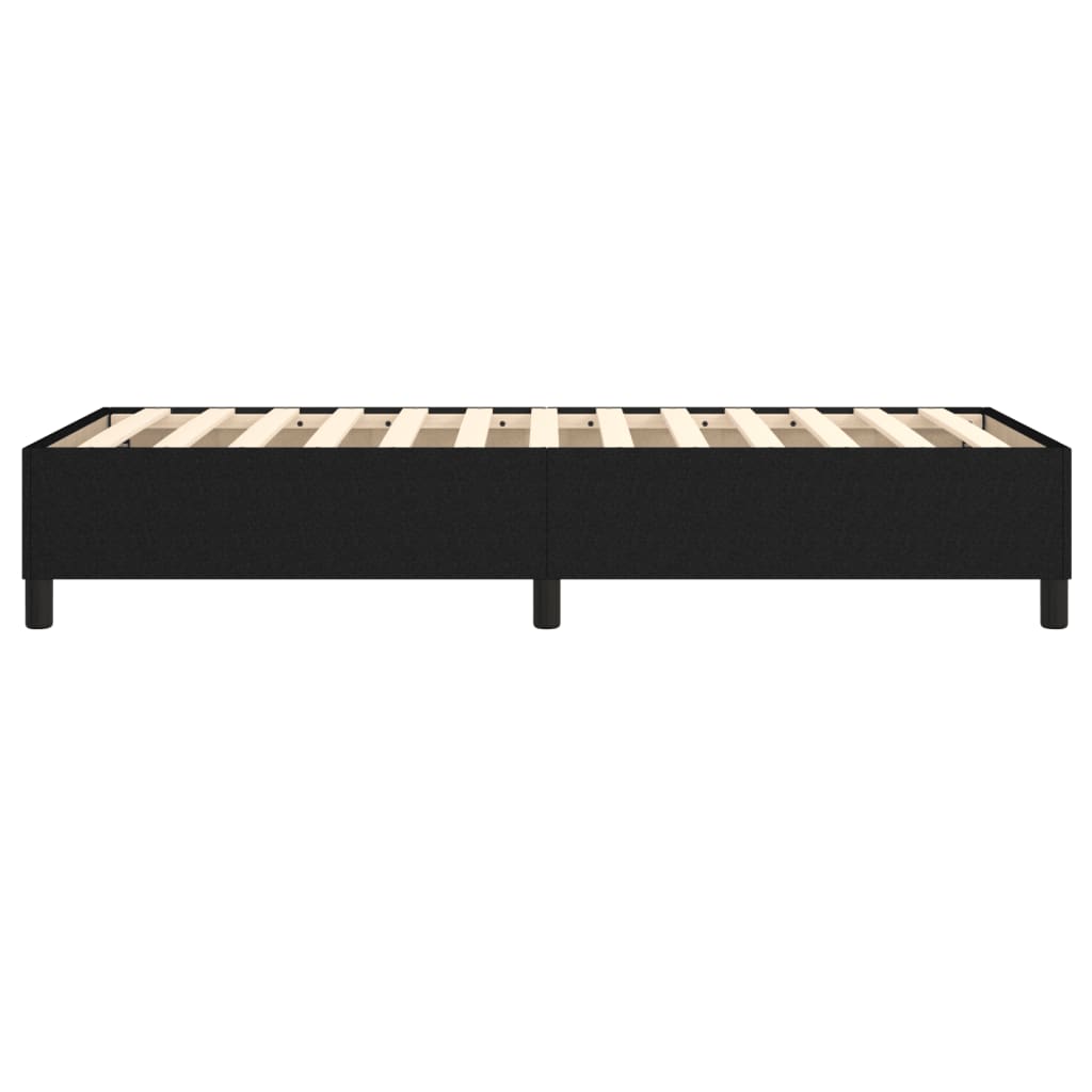 vidaXL Łóżko kontynentalne Czarna 80x200 cm Tkanina