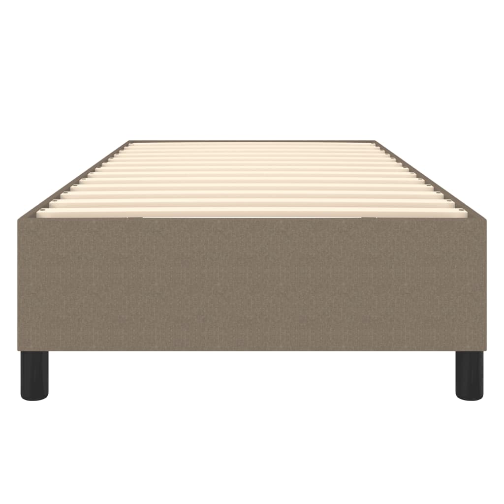 vidaXL Łóżko kontynentalne Taupe 80x200 cm Tkanina