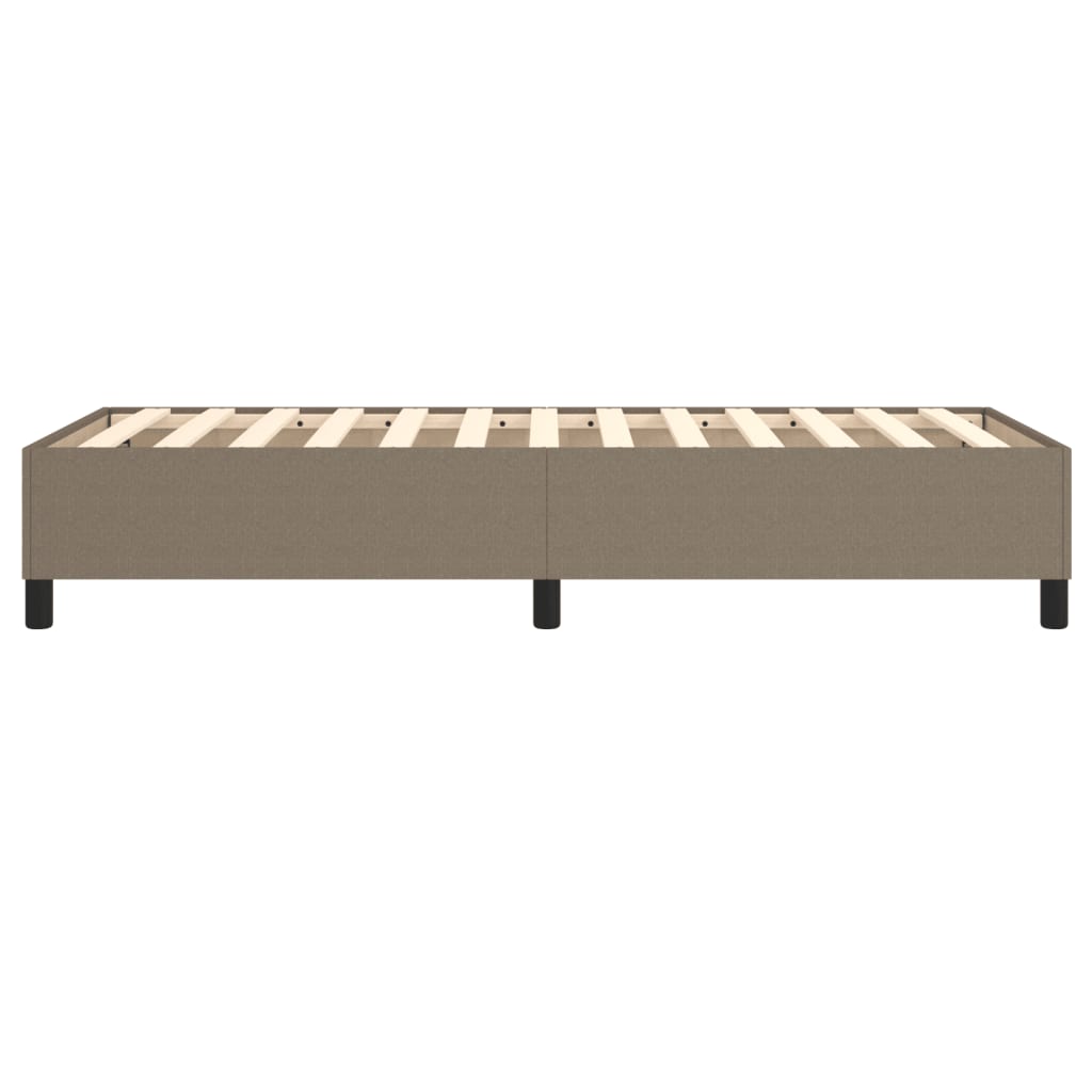 vidaXL Łóżko kontynentalne Taupe 80x200 cm Tkanina