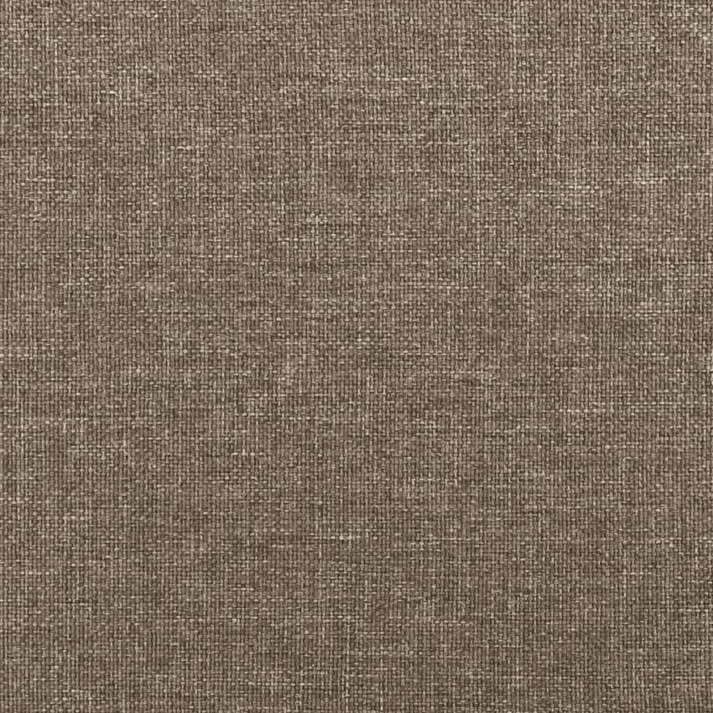 vidaXL Łóżko kontynentalne Taupe 80x200 cm Tkanina