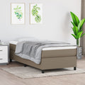 vidaXL Łóżko kontynentalne Taupe 80x200 cm Tkanina