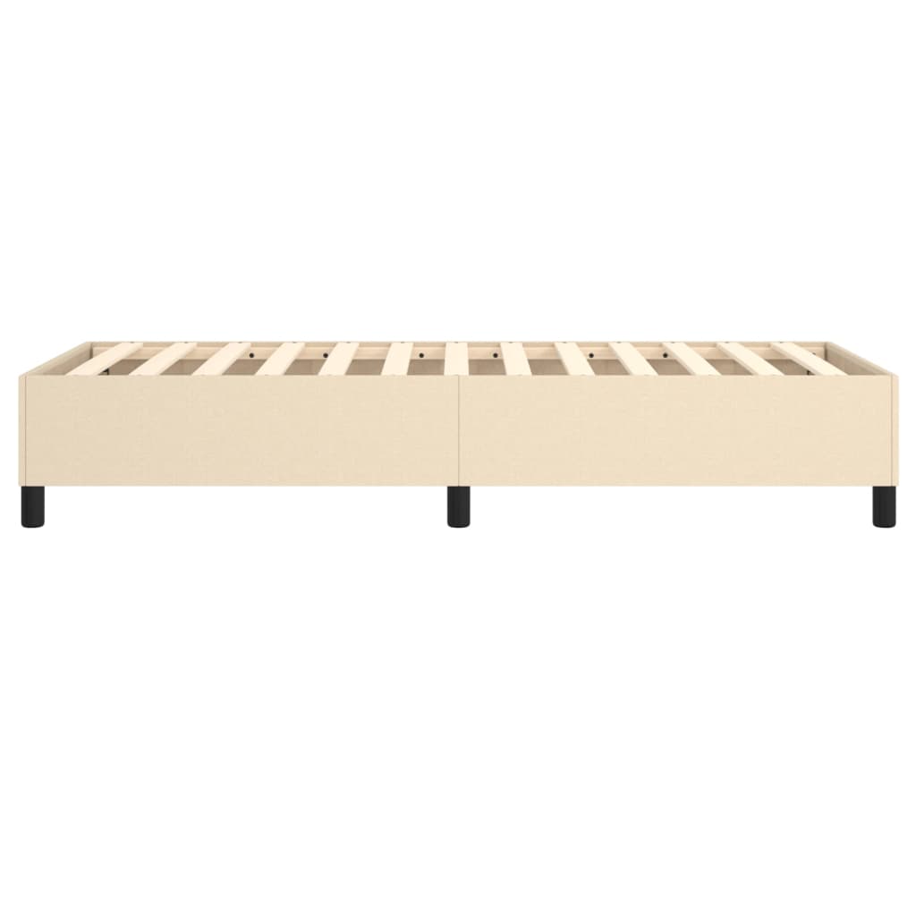vidaXL Łóżko kontynentalne Kremowa 80x200 cm Tkanina