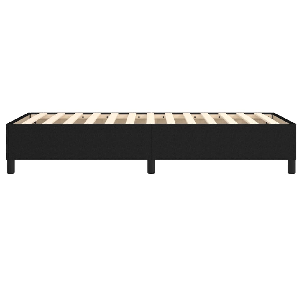 vidaXL Łóżko kontynentalne Czarna 90x190 cm Tkanina