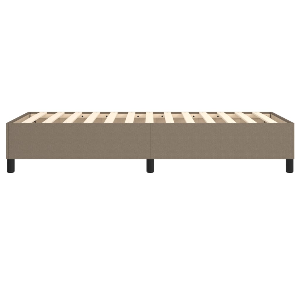 vidaXL Łóżko kontynentalne Taupe 90x190 cm Tkanina