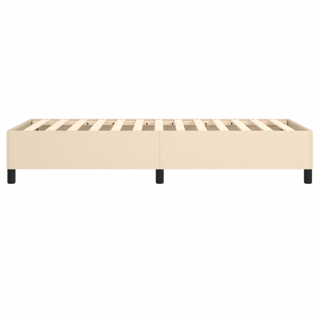 vidaXL Łóżko kontynentalne Kremowa 90x190 cm Tkanina