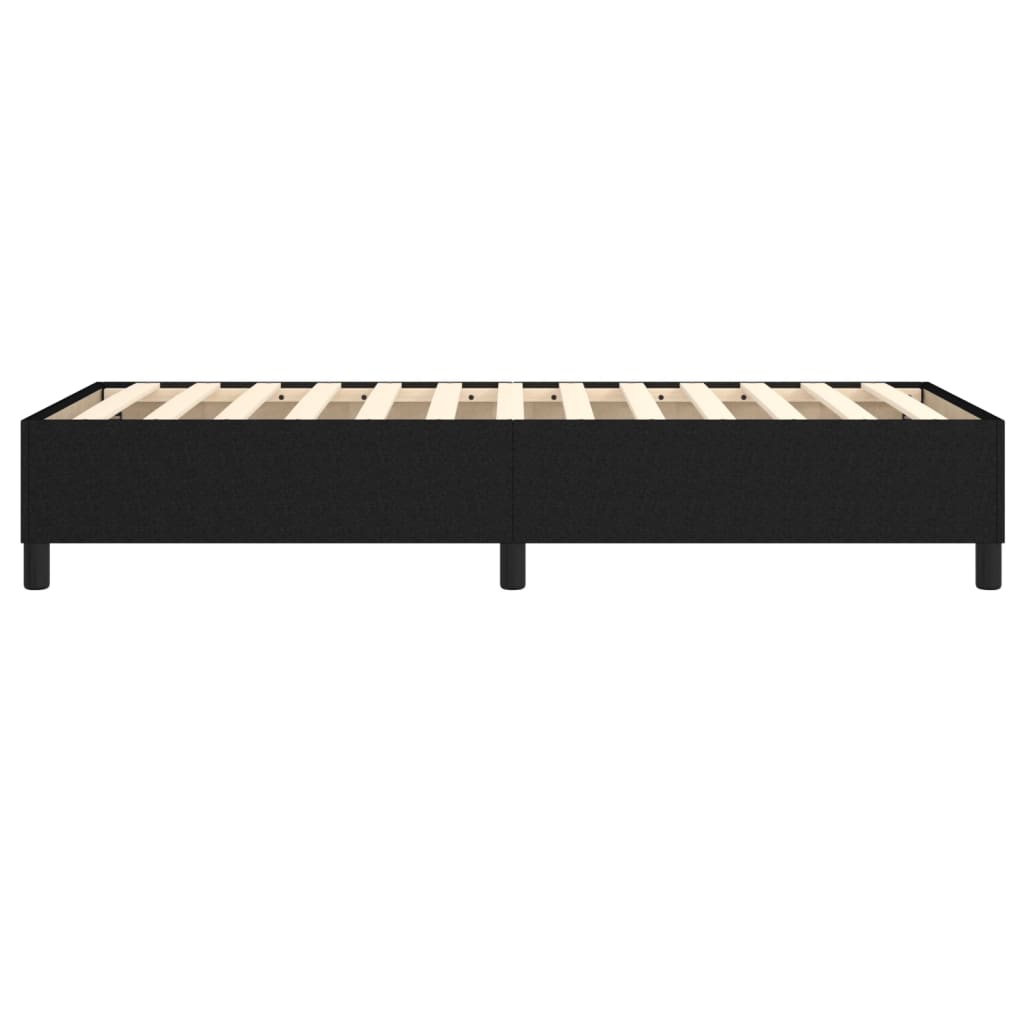 vidaXL Łóżko kontynentalne Czarna 90x200 cm Tkanina