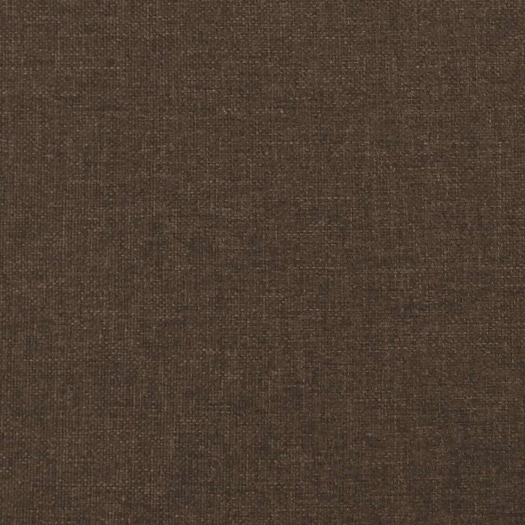 vidaXL Łóżko kontynentalne, ciemnobrązowa, 90x200 cm, tkanina